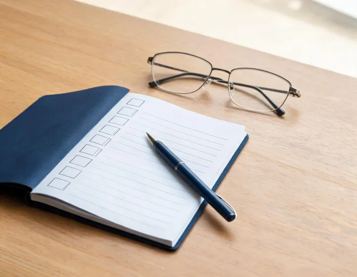 Independent procurement desk reviewing prescription lens briefs